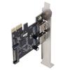 Карта расширения PCIE USB3.0 5 Гбит/с Высокоскоростная передача Двухпортовый Адаптер слота для настольного компьютера