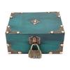 Three Digit Combination Lock Vintage Jewelry Box Necklace Earring Organizer  Collectibles Display