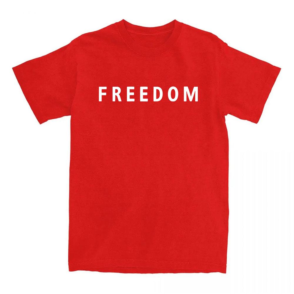 Freedom Charlie Kirk T-shirt Cotton Loose Casual Female/Male Tshirts Unisex Streetwear America American Fashion Women T Shirts