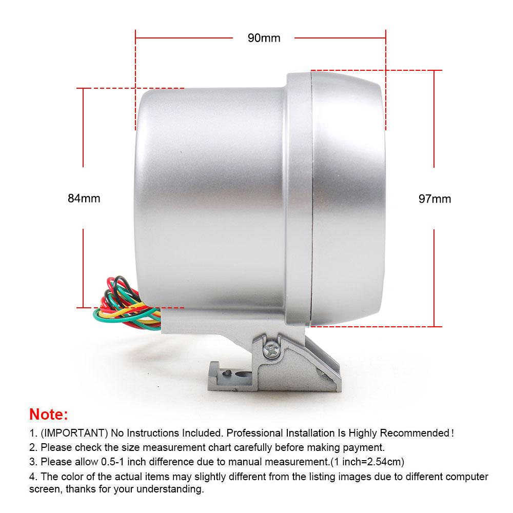 Автомобильный тахометр 3,75 дюйма, 0-11000 об/мин, тахометр, двойной указатель, автомобильный счетчик