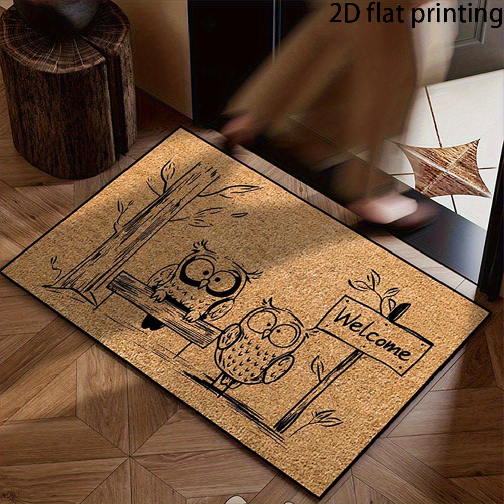2D Flat-1PC Cute Doormat with Funny Sayings , Welcome mats for home decoration.