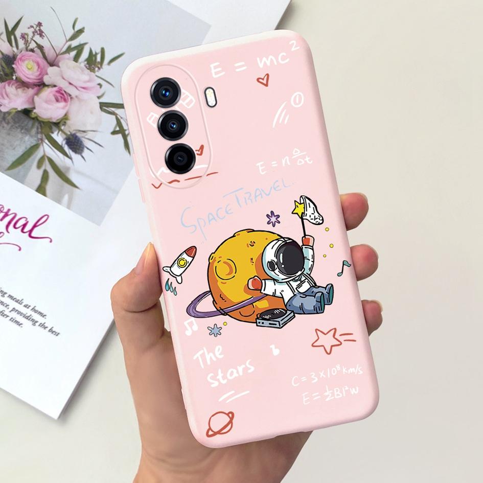 Чехол для Huawei Nova Y70 Plus Чехол для телефона Nova Y70 4G Милый Мультяшный Астронавт Мягкий Силикон Funda Для Huawei Nova Y70Plus Capinha