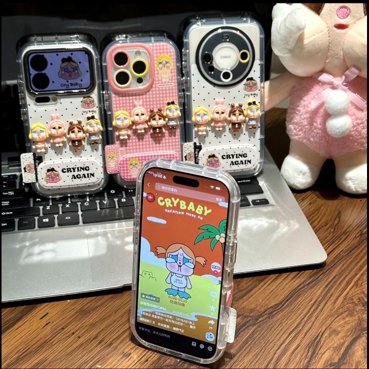 Милый DIY плачущий ребенок подходит для мобильного телефона Apple 17 iphone16promax Huawei mate70 glory защитный чехол