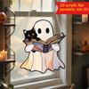 Cartoon Halloween Ghostly 2D Flat Acrylic Wall Decors Light Hanging Craft Ornament For Home Office School Decoration