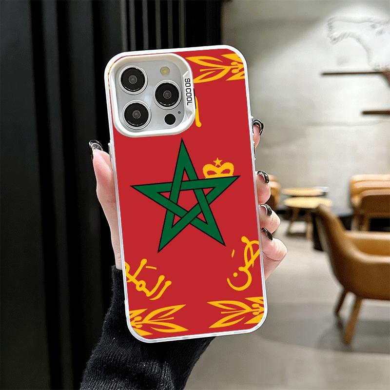 Morocco Flag Shockproof Phone Case for iPhone 17 Air 16 16E 15 Pro Max 14 Plus 13 Mini 12 Back Cover Anti Fall Fundas