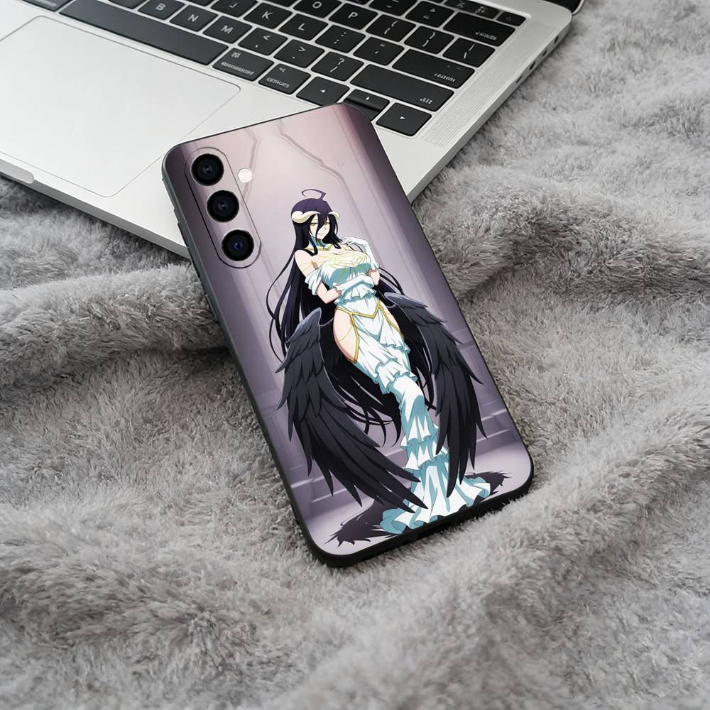 O-Over-lord Black Soft Silicone Phone Case for Samsung Galaxy A73, A71, A72, A70, A53, A52, A51