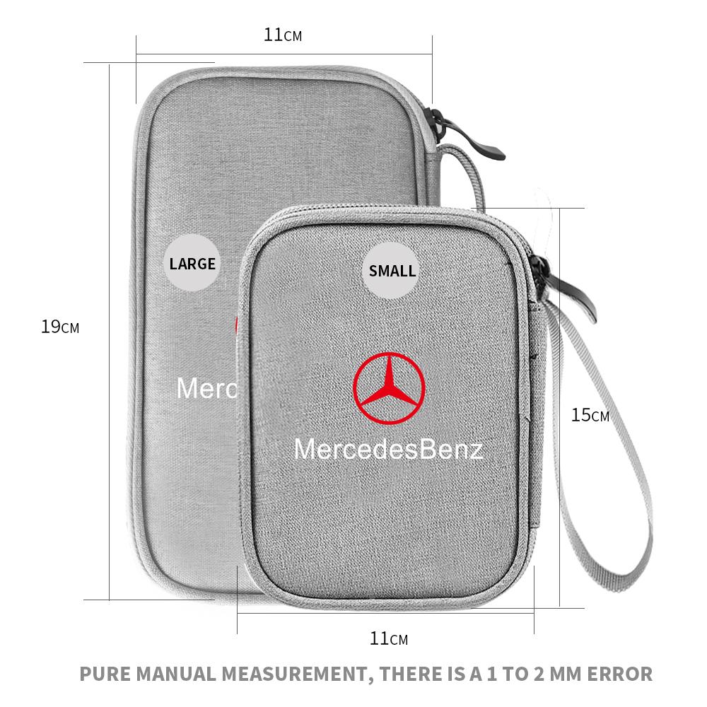 GLC GLB 1 шт. Автомобильный цифровой органайзер Сумка для хранения USB-кабеля Контейнер для хранения Для Mercedes Benz AMG W204 W213 W205 W211 W176 W218 W212 W17