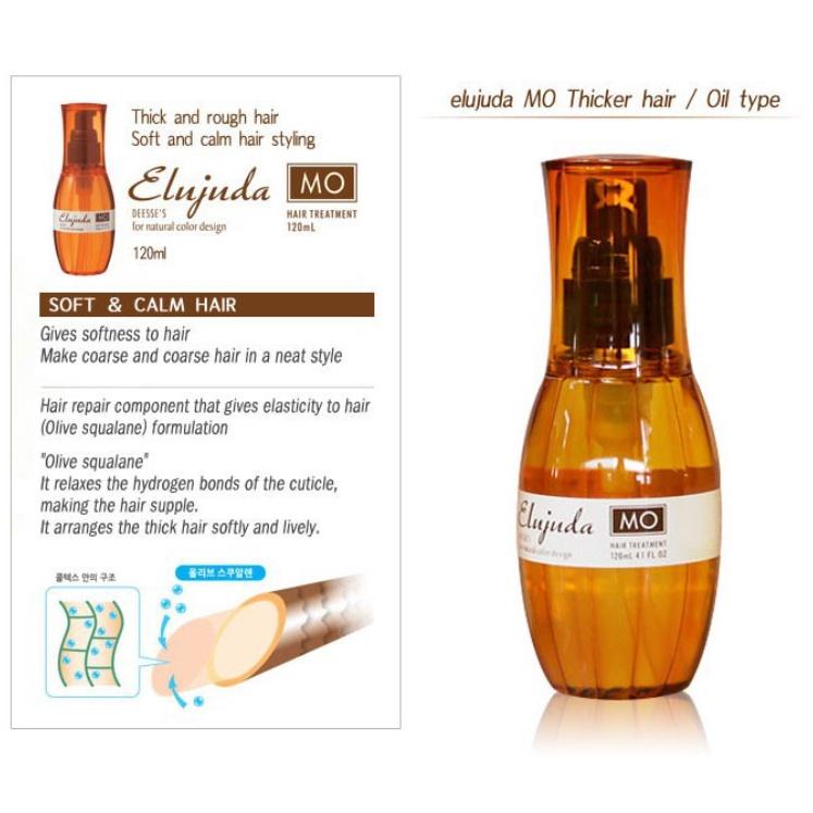MIlbon Масло-эссенция для волос Elujuda 120мл завивка волос, увлажнение, легкая аккуратность, поврежденные волосы, укладка, ощущение свежести