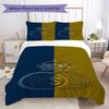 Union Saint Gilloise Pattern Bedding uilt Set uilt Cover Pillowcase Home Decoration Birthday Gift (1 * duvet cover + 2 * pillowcase without core)