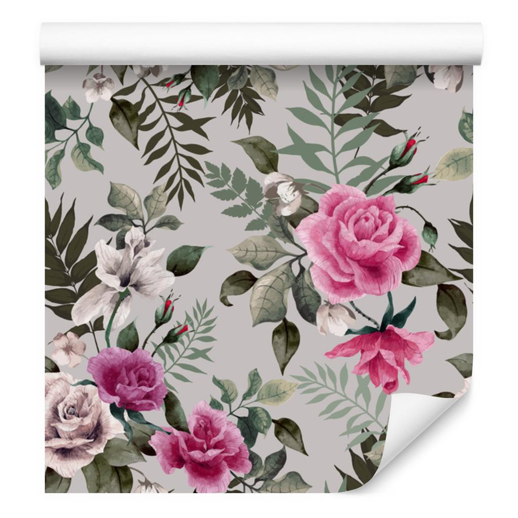 Beautiful colorful roses wallpaper for living room and bedroom 50x1000