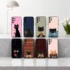 Чехол для телефона S-Striped C-Coffee Cat для Samsung S25, S24, S21, S22, S23, S30, Ultra, S20, Plus, Другие Мягкий Черный Чехол