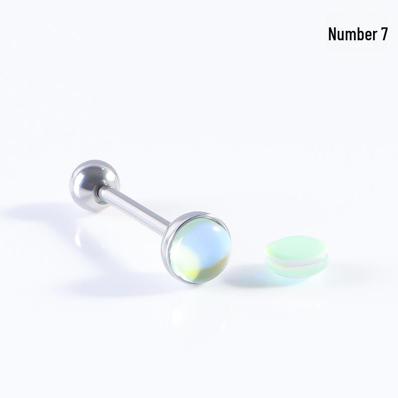 Цветные матовые штанги для языка и ушей - украшение для пирсинга из нержавеющей стали