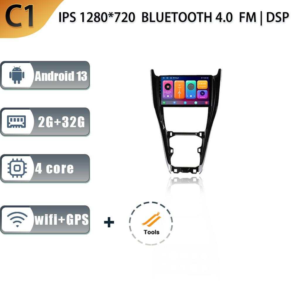 Android 13 Для Toyota Harrier XU60 2013 - 2020 Автомагнитола Автомобильный Мультимедийный Плеер Навигационный Экран WIFI Carplay Стерео Головное Устройство