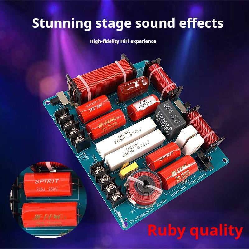 2PCS 3 Way 350W Professional Speaker Frequency Divider KTV Stage Home Theater 3 Unit High Power Audio Crossover Filters Hi-Fi