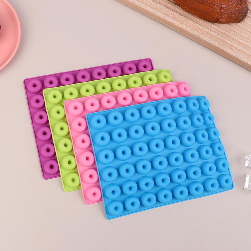 48-гнездная мини-форма для пончиков, силиконовая форма для желе, конфет, шоколада, мини-пончиков, форма для выпечки на кухне, для вечеринок, для закусок
