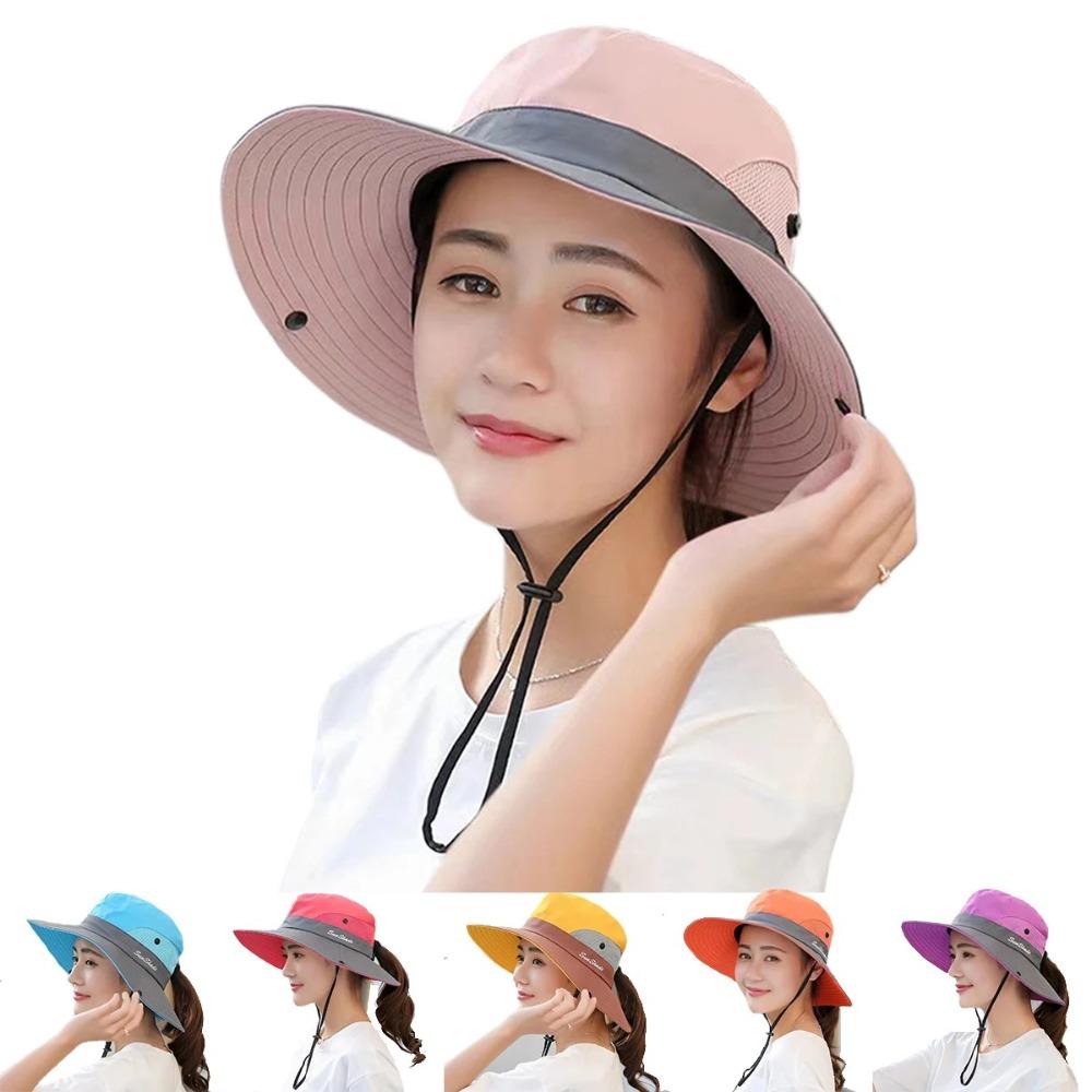 Trendy Fishing Cap Anti-Sun Sunscreen Hat Fashion Ponytail Hat Summer