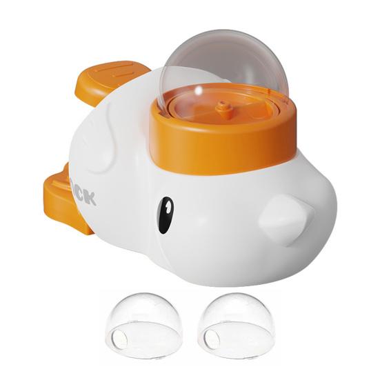 Интерактивная игрушка-пазл для медленного кормления собак, большой вместимости, не содержит БФА, легко моется, игрушка-диспенсер для лакомств для собак в форме мультяшной утки