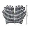 1pair Windproof Knitted Gloves Striped Children Gloves Korean Style Five Finger Gloves  Boys Girls