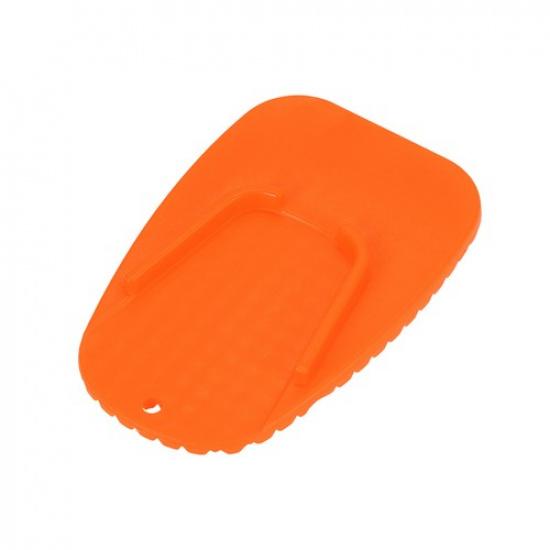 Piece of 4 Motorcycle Kickstand Pad Support Plate Pad Parking Stand Side Orange