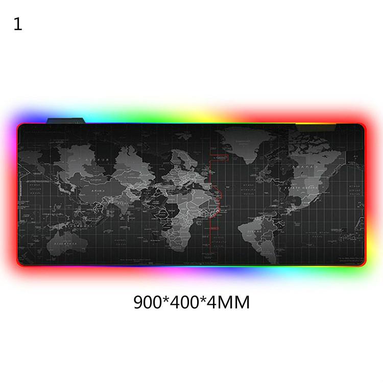 30*80/40*90 см коврик для мыши RGB игровой коврик для компьютерной мыши со светодиодной подсветкой большой коврик для мыши для настольной клавиатуры коврик для мыши