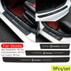 wzvbd3 Car Exterior Door Threshold Sticker for Skoda Octavia A7 Tour Superb Kamiq Rapid Kodiaq Fabia 2 Yeti Karoq Kodiak Bumper Strip