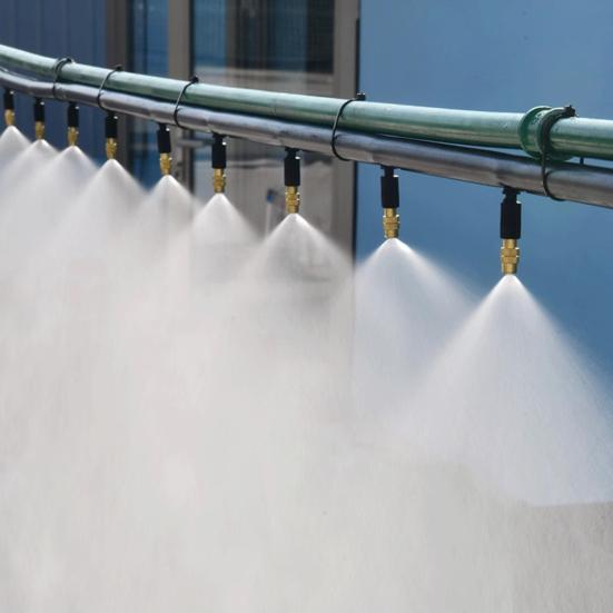 Комплект трехсторонних распылительных форсунок Латунные форсунки для распыления с соединителем для капельного полива Регулируемый набор для капельного полива и распыления для сада, патио, теплицы