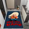 Looney Unique Rod. Personalized Text Floor Rug Office Rug Design for Entryway Dining Room Decorate room Hallway Anti-slip Rug Anime Office Decor