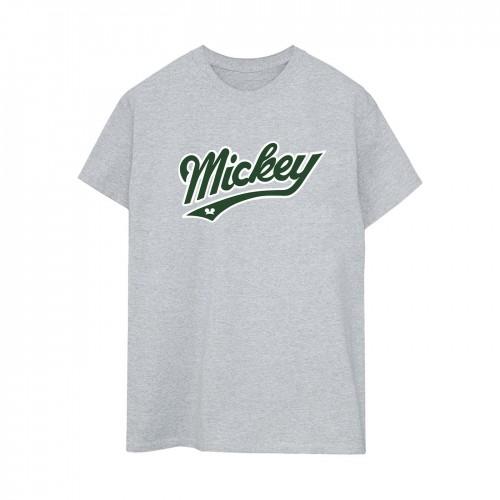 Disney Womens/Ladies Mickey Mouse Bold Cotton Boyfriend T-Shirt