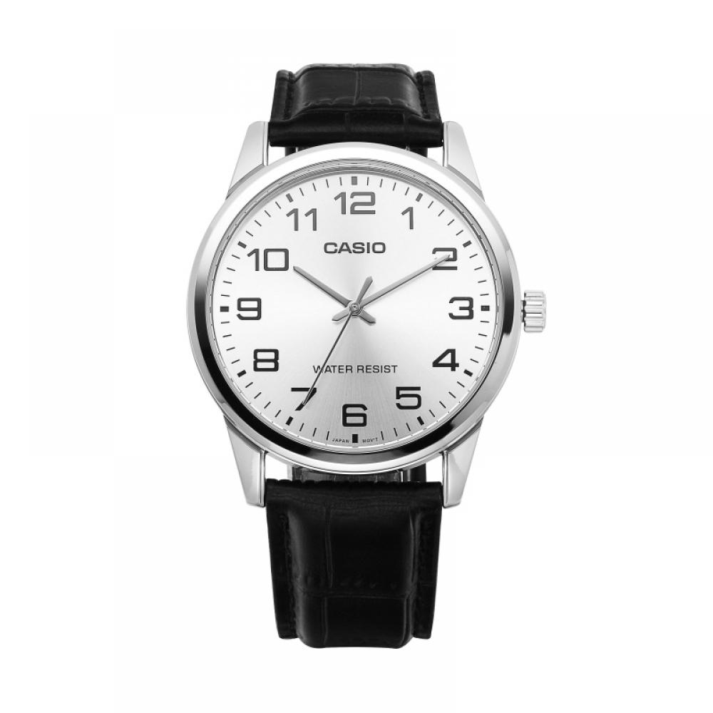 CaSio Mtp V001l 7budf Mtp V001l 7b аналоговые Sat студенческие мужские часы с кожаным ремешком