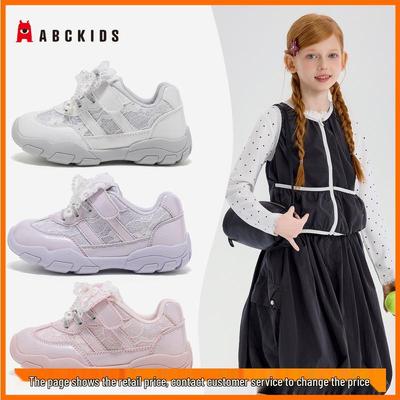 ABCkids 2026 Весна Девочки Нескользящие Бантик Спортивные Беговые Кроссовки