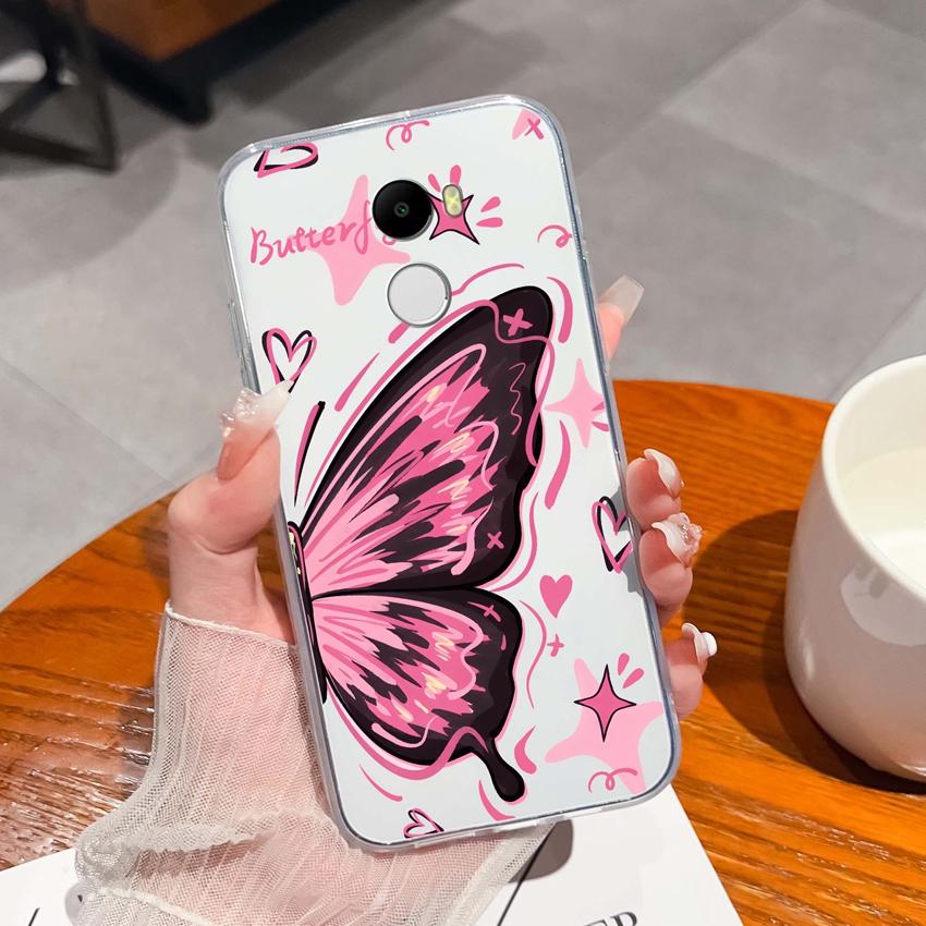 Чехол для Redmi 4 3 6 Pro 4A 4X 5A 5 Plus K90 Милый узор акулы и кошки Телефонные сумки Мягкий ультратонкий ТПУ силикон Противоскользящая оболочка для Redmi Прозрачная задняя крышка