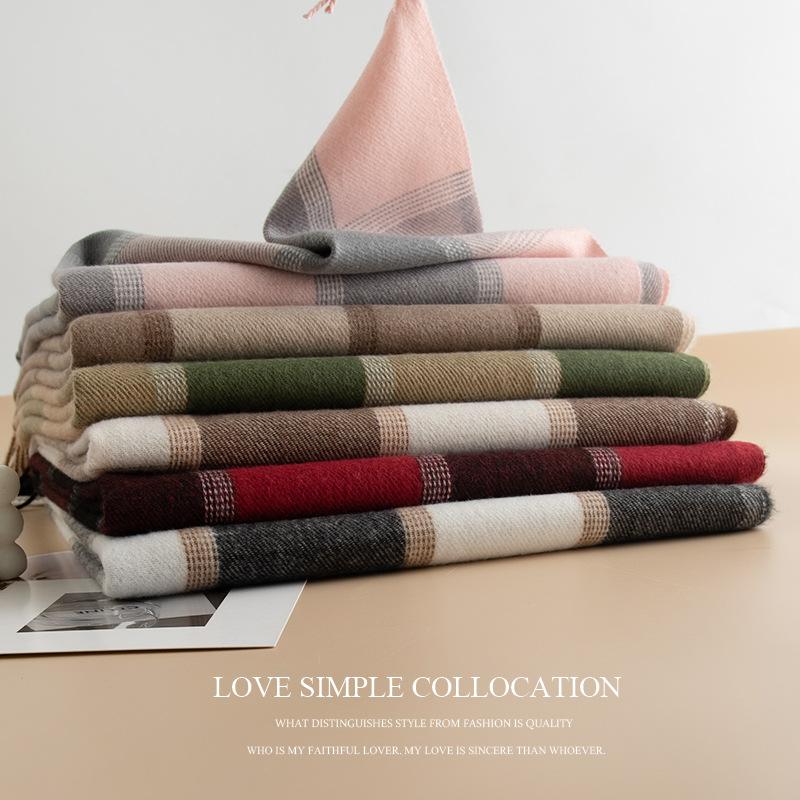 Шарф свежий и милый клетчатый колледж ветер теплый ветрозащитный шарф