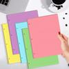 3 Hole Colorful Lined Paper - 100 Sheets/200 Pages Loose Leaf Paper Line Refills, Per Color 20 Sheets, 8.5" x 11"
