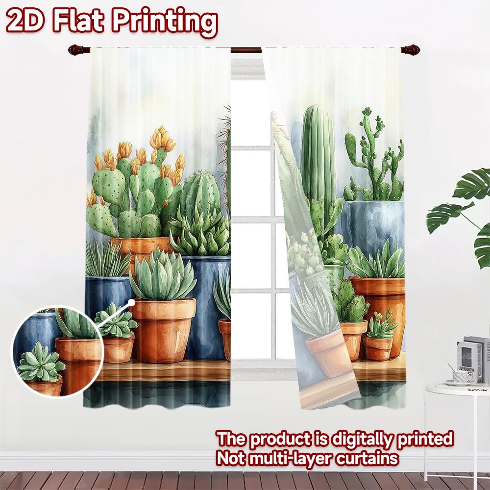 2D плоный Фотофон Популярная Коллекция Гобеленов с Комнатными Кактусами 100% Полиэстер День Рождения для Праздничного Дома