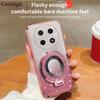 Case For Huawei Nova 12i Magnetic Bracket Support Glitter Bling Silicone Shockproof Cover For Huawei Nova 12 SE 12s 12 Lite 12 Ultra Shell