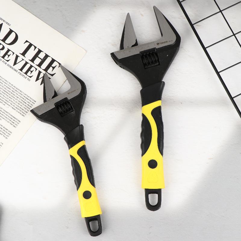 Набор регулируемых гаечных ключей 6/8/10/12 дюймов Многофункциональные ключи Высокая твердость Противоскользящая ручка Универсальные ручные инструменты для дома