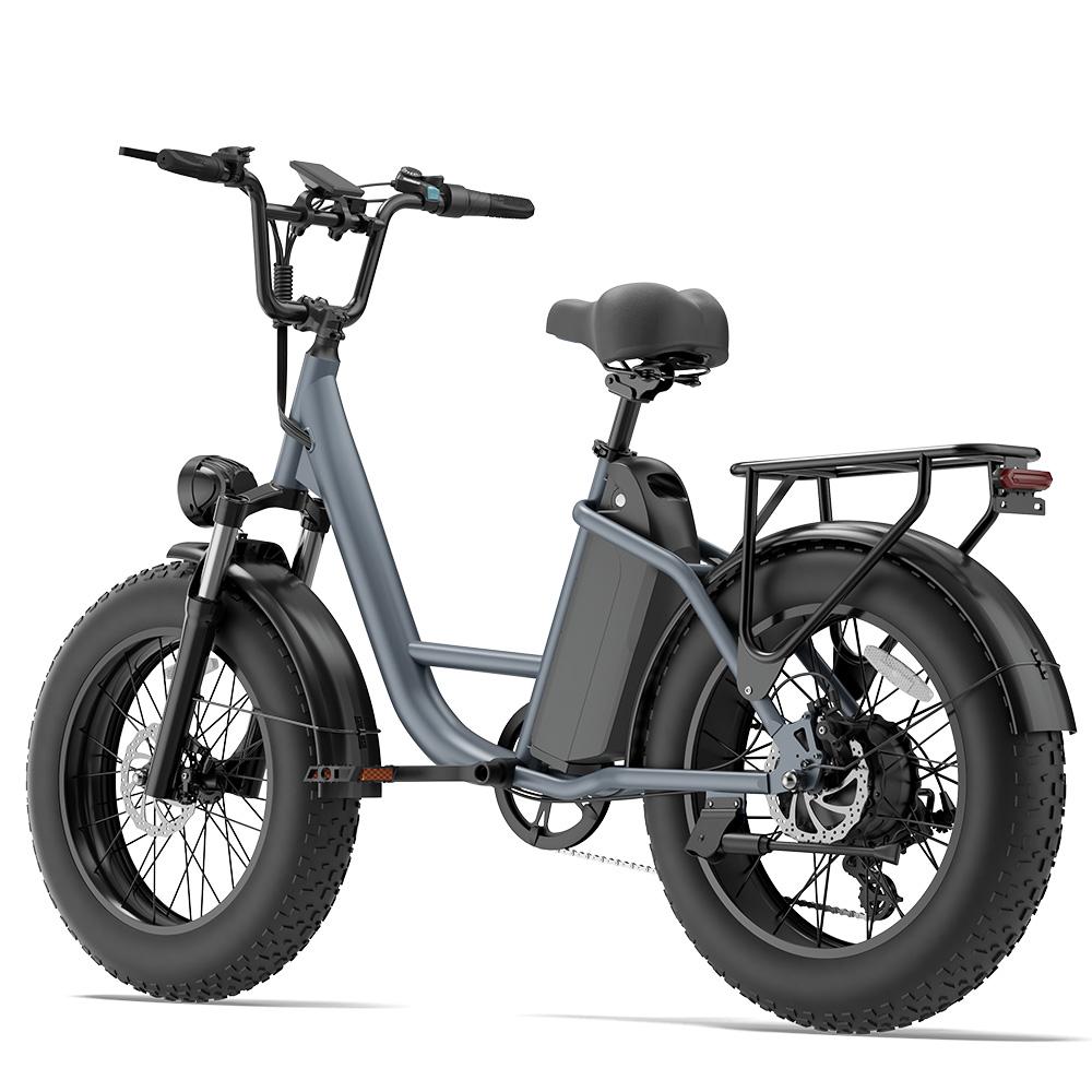 Urlife E26 Pro Electric Bicycle 750W Motor 20" Fat Tire Foldable Electric Bike 7 Speed Dual Disc Brakes 48V 15.6Ah Max Load 120Kg
