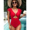 Ruffle Charmleaks Piece Swimsuit One Women Oring Cutout Bathing Suit Sexy Monokini Swimwear Sxl
