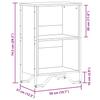 Bookshelf Gray Sonoma 50x31x74.5 cm Particleboard