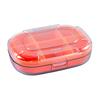 Portable Travel Pill Case 6 Grids Tablet Storage Container Moisture-proof Pill Organizer Clear View Large Capacity Small Pill Box