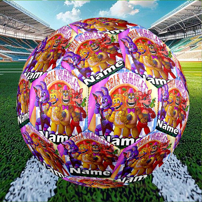 Custom Name Personalized Five Nights at Freddy's Print Size 5 Soccer Ball Training & Match Football, for Team, Kicking, Gift for Football Enthusiasts