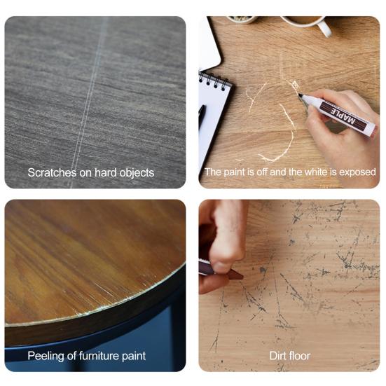 1 комплект для ремонта царапин на деревянной мебели с маркером для подкраски 6/8/10 цветов, ручка для удаления пятен и ремонта царапин на деревянном полу и столе