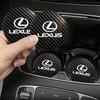 2 шт. Кожаный коврик-подставка под стакан в автомобиль, противоскользящая подставка для F-SPORT ES RX NX LS UX LM LX GX LC RZ IS CT GS RC HS SC TX LBX IS300