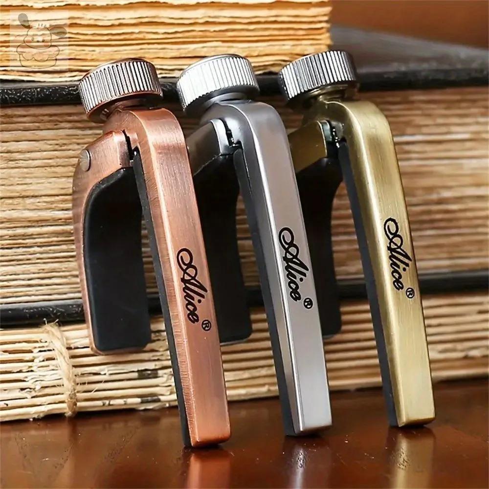 1 metal capodaster for acoustic guitar with adjustable tension and removable accessories for tuning and intoning