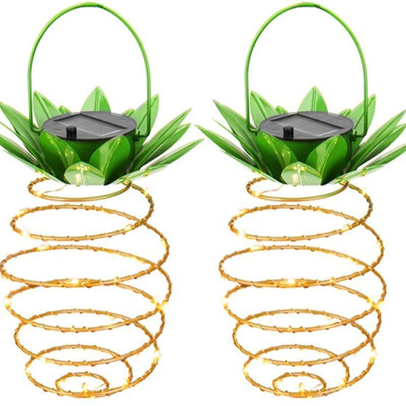 Светодиодный солнечный ананас, подвесной фонарь, водонепроницаемый медный провод, сказочный свет, уличная вечеринка, лампа для фестиваля, свадьбы, декора садового дерева