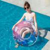 Smooth Adults Float Ring Thickened PVC Beautiful Starry Sky Print Swimming Pool