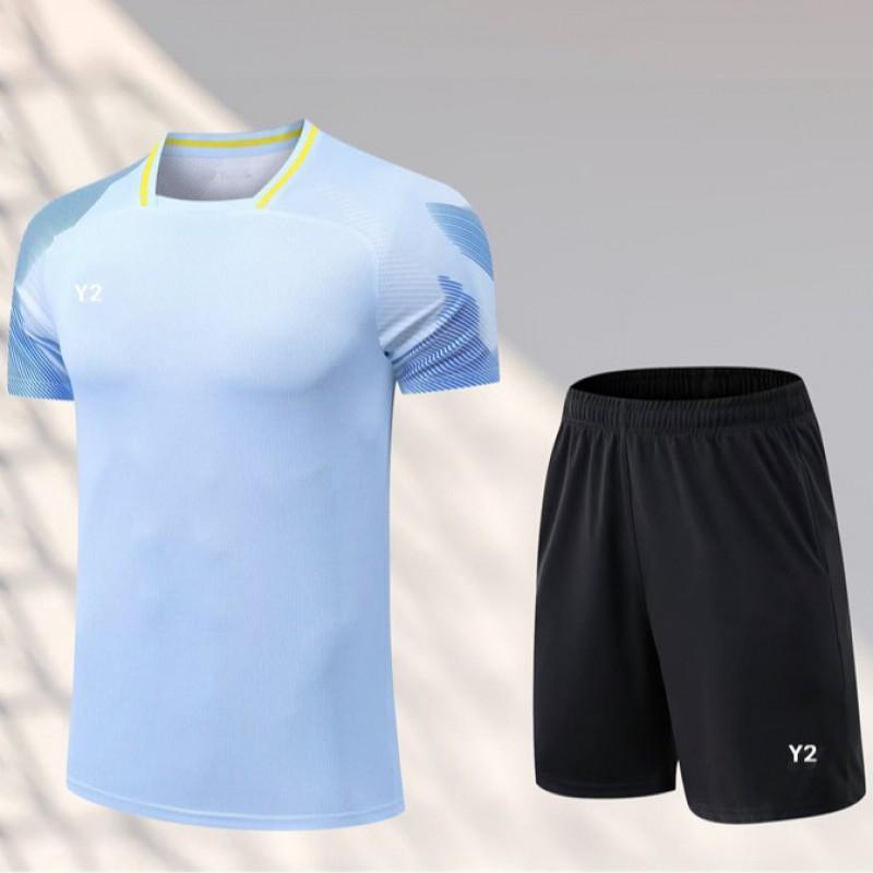 Unisex Quick-Dry Badminton Shirt Men Women Kids Sport T-Shirt Training Team Uniform