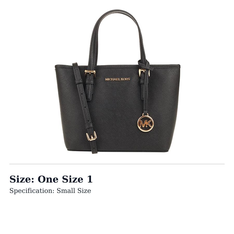 Michael Kors Сумка-тоут Jet Set Travel из коровьей кожи, Сумка для покупок, Сумка, Сумка через плечо Маленькая Женская Чисто-черная 35T9GTVT0L-BLACK