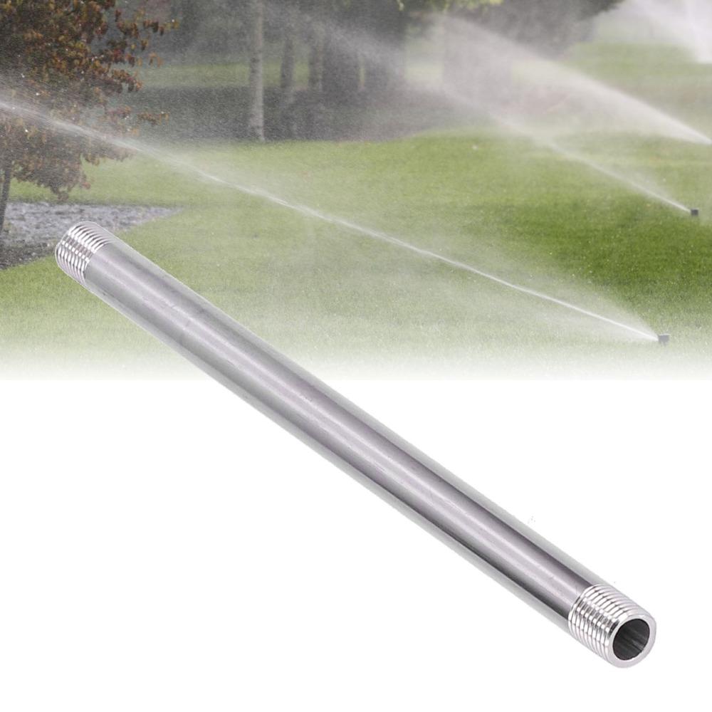 20cm Length Connecting Pipe 304 Stainless Steel Pipe Fittings Water Connection Pipe  Greenhouse Use