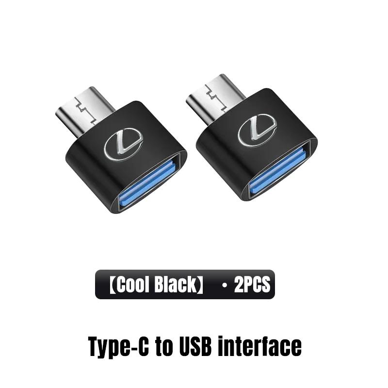 2026 Hot Interior Stickers Car Type-C To USB 3.0 Interface Mini Converter Charging Adapter For Lexus F SPORT ES RX NX LS UX LM L